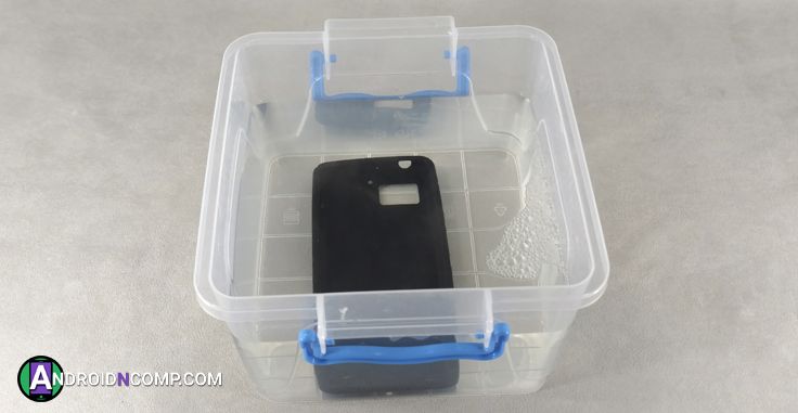 case in a water container